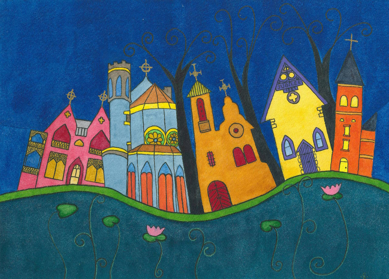 Creepy Churches Landscape